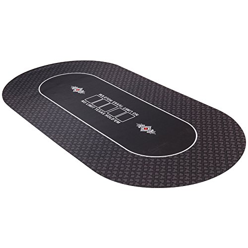 GAMELAND 70 x 35 Inch Texas Hold'em Poker Mat Portable Rubber Foam Poker Table Tops Poker Layout
