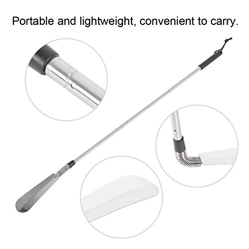 Telescopic Spring Shoe Horn - Dewin Stainless Steel Shoe Lifter for Elderly People, Shoe Accessory