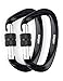 Kimjee 12KN Locking Carabiner 2 Pack D Ring Clips Aluminum Screw Lock Carabiner Clips Heavy Duty Caribeaner for Hammocks, Dog Leash & Harness，Camping Accessories,Hiking,Keychains,Outdoors (Black 2)