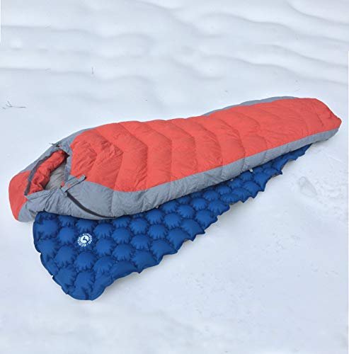 ECOTEK Outdoors Insulated Hybern8 4 Season Ultralight Inflatable Sleeping Pad for Hiking Backpacking and Camping - Contoured FlexCell Design - Perfect for Sleeping Bags and Hammocks (Evergreen)
