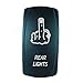STV Motorsports 5 Pin Laser Rocker Switch REAR LIGHTS (MIDDLE FINGER) On/Off LED Light 12V 20A (Red)