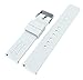 BARTON WATCH BANDS 18mm White Soft Silicone Quick Release Straps