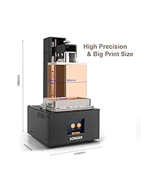 Impresora 3D SLA más larga, Orange 10, impresora 3D de resina con pantalla táctil en color, impresión fuera de línea Tamaño de compilación 3.86 x 2.17x 5.5 pulgadas