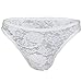 YiZYiF Men's Flower Pattern Lace Thong Underwear Bikini White Medium