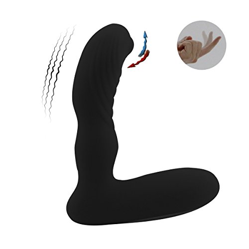 UPC 190550340623, James Love Vibrating Anal Plug Tickling Prostate Massager, Rechargeable Waterproof Anus Sex Prostate Stimulation Vibrator, Powerful 12 Frequency Silicone Anal Plug Sex Toy for Men Women (Black)