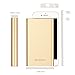 Yoobao G02 8000mAh Slim Portable Charger Power Bank External Battery Pack with Dual Input(iPhone+Android),Sleek Aluminum Alloy Shell and LED Display Charge for iPhone X 8 7 6s 6 Plus and More-Gold