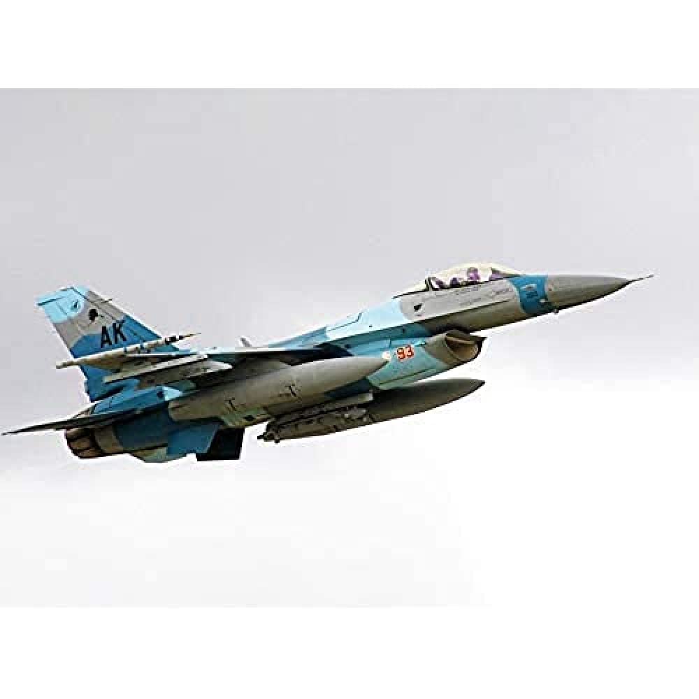 Military USA USAF F-16C Fighting Falcon Aircraft Jet Photo Art Print Canvas Premium Wall Decor Poster Mural