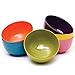 French Bull Melamine Cereal Bowls, Small Serving Bowl -Snack, Pasta, Salad, Rice, Oatmeal, Kids- Shatter Proof, Food Safe, BPA Free, Dishwasher Safe, 5.5”, 22oz, Multicolor, 6-Piece Set