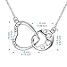 Cuoka Mother's Day Gifts Friendship Necklace Best Friend Necklace 925 Sterling Silver Heart Necklace with Puppy Paw Necklace Gift for Friend (Silver1)