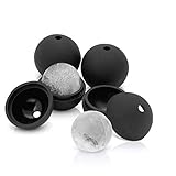 Arctic Chill 2.5 Inch Ice Ball Mold, Makes Four (4) Ice Spheres, Keeps your Whiskey Chilled Longer Than Ice Cubes, Made from BPA Free and FDA Approved Silicone, Free Cocktail Recipe Ebook Included
