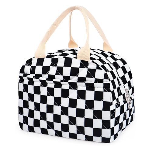 Cotton Quilted Insulated Lunch Bag