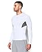 Under Armour Men's CoolSwitch Long Sleeve Compression Shirt, White/Graphite, Large