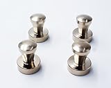 Findream Neodymium Magnetic Coat Hook Push Pin Refrigerator Magnet for Home,Kitchen,Workplace,Office,Garage,Whiteboard 4 pack