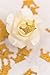 KEY SPRING Gold Confetti (200Pcs), Gold Crown Confetti, Party Table Confetti, Anniversary Confetti for Baby Shower, Wedding Table Decoration, Luau Decorations, Princess Party