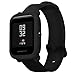 Soft TPU Protection Silicone Full Case Cover for Huami Amazfit Bip Youth Watch (Black)