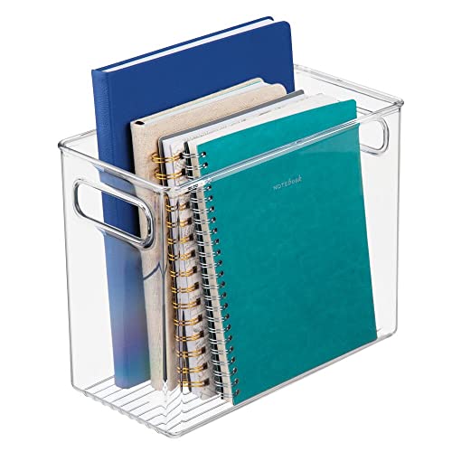 mDesign Tall Plastic Storage Organizer Container Bin, Office