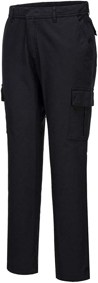 Portwest Stretch Slim Combat Trousers Black Size 38 S231BKR38 Workwear Pants