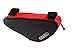 BicycleStore® Waterproof Triangle Bike Bicycle Frame Front Tube Pouch Bag Bike Triangular Bag with Quick Release Velcro Outdoor Sports (black+red)