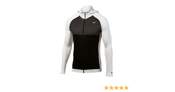 mizuno running breath thermo double knit full zip hoodie