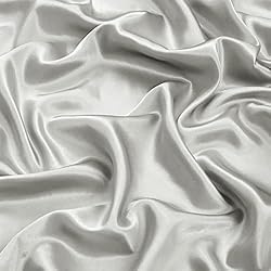 Queen Silk Satin Fitted Sheet, Soft Deep Pocket