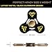 Zip Spinners- Fidget Spinner Superman Toy with Ultra Speed Deep Groove Bearings- Autism Toys Best Boredom Reducer Stress Toy Hand Spinner Fidget Toy for Kids & Adults (Black Superman)
