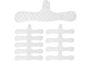 10 Pack Cotton Bra Liners for Women – Soft, Washable Under Bra Sweat Liners & Tummy Pads to Prevent Sweat Rash & Discomfort (
