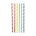 175 Count Paper Drinking Straws 7 3/4” Stylish Large Polka Dot in Assorted Rainbow Colors of Special Curation, Best Suited for Parties, Events and Crafts (Large polka dot)
