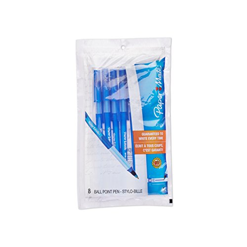 Paper Mate Write Bros. Grip Stick Medium Tip Ballpoint Pens, 8 Blue Ink Pens(8808687) Paper Mate Write Bros. Grip Stick Medium Tip Ballpoint Pens, 8 Blue Ink Pens(8808687)