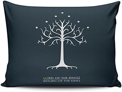 ZeDae Lord of the Rings Personalized Pillowcases Unique Navy Decorative Pillow Case Cover 20x26 Inches Pillowcase One Sided