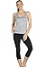 icyzone Workout Tank Tops for Women - Racerback Athletic Yoga Tops, Running Exercise Gym Shirts(Pack of 3)(XL, Black/Granite/Green)