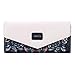 Jastore Womens Envelope Leather Wallet Card Holder Clutch Long Purse (Black)