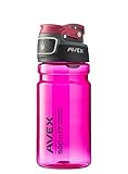 AVEX FreeFlow Autoseal Water Bottle, Berry, 500ml/17 oz