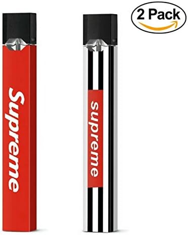 2 Pack Juul Skin (Wrap Only) Protective Sticker Decal (Supreme Combo)