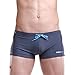 WUAMBO Mens Solid Swimming Shorts Fashion Swimwear,US L,Asia XL(Waist 35-37)