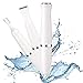 Bikini Trimmer for Woman Ladies Razor Electric Shaver Waterproof 3 in 1 palmperfect Facial Hair Removal Trimmer for Bikini Area Legs underarms pubic Hair,AA Battery Powered,Wet or Dry use (White)