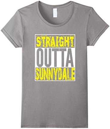 Women's STRAIGHT OUTTA SUNNYDALE T-Shirt Sunnydale T-Shirt Small Slate