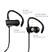Wireless bluetoothHeadphones Sport Wireless in-Earphones with Earhook 4.1 Earbuds with Microphone Sweatproof Noise cancelling Headphones for Workout Running Gym(Black)
