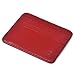 URAQT Genuine Leather Slim Wallet - Minimalist Front Pocket Wallet - Leather Money Clip Wallet Card Holders RFID Blocking (Red 1)
