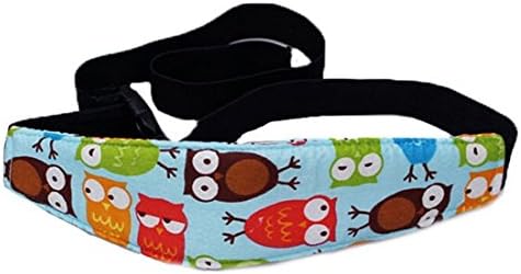 Baby Kids Car Seat Neck Relief Head Support Band Safety Stroller Sleeping Belt (blue)