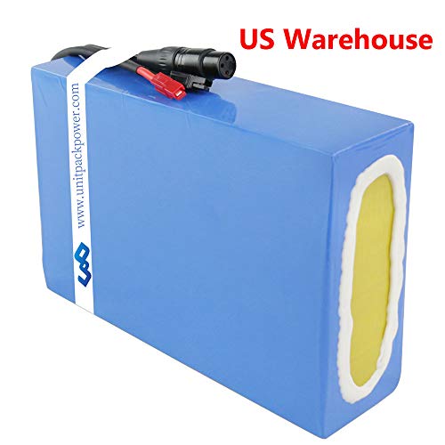 Ebike Battery 48V 20AH Waterproof PVC Lithium Battery Pack with Charger and 30A BMS Protection for 1