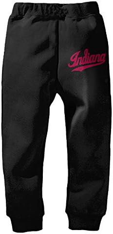 5-6 Toddler Indiana University Elastic Jogger Pant For Boys &amp; Girls Black