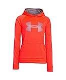 Under Armour Youth Boys' Fleece Storm Big Logo Hoody, Bolt Orange/Graphite, Medium