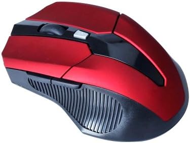 Electronic4sale High Qulity Wireless Optical Mouse Mice for Pc/laptop 2.4ghz Red+nano USB 2.0 Receiver