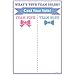 Beistle Gender Reveal Team Voting Paper Tally Board Game Poster Baby Shower Party Decorations, 20.25