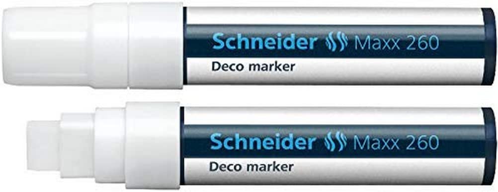 Schneider Novus 126049 Deco-Marker Schneider 260, 4+7+15 mm, White