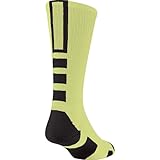Baseline 2.0 Athletic Crew Socks (Neon Yellow/Graphite/Black, Medium)