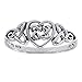 Sterling Silver Celtic Trinity Knot Heart Ring Size 8(Sizes 3,4,5,6,7,8,9,10,11,12,13,14,15,16)
