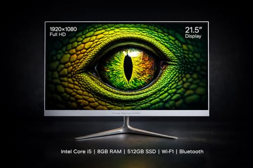 Computador All In One 21,5" Full HD Intel Core i5 2520m 8GB RAM SSD 512GB Wi-Fi Bluetooth PC Desktop para Trabalho Home Office Estudos