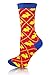 ICONOFLASH Casual Printed Bundle Crew Socks, Assorted Colors, Packs of 6 (Argyle Rabbits, Size 9-11)