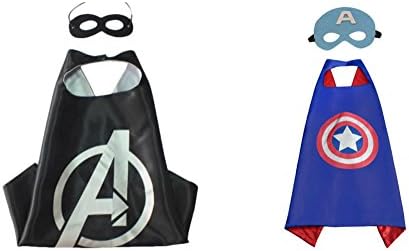 2 Capes, and 2 Masks Avengers & Captain America Costumes In Gift Box from Outlander